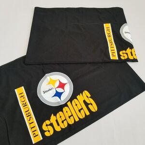 Sports Coverage NFL Pittsburgh Steeler Valance 2 Pieces 88x14 Each Rod Pocket